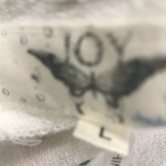 Joystick Johnny Was crystal dove cream red applique embroidered zip hoodie L - Picture 13 of 13